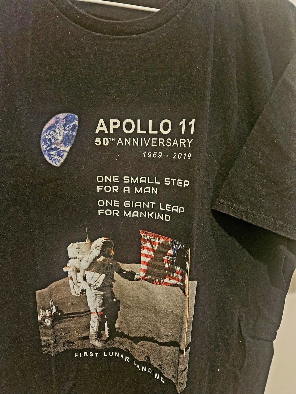 Apollo 11 50th Anniversary Short Sleeve Graphic Tee - Black
